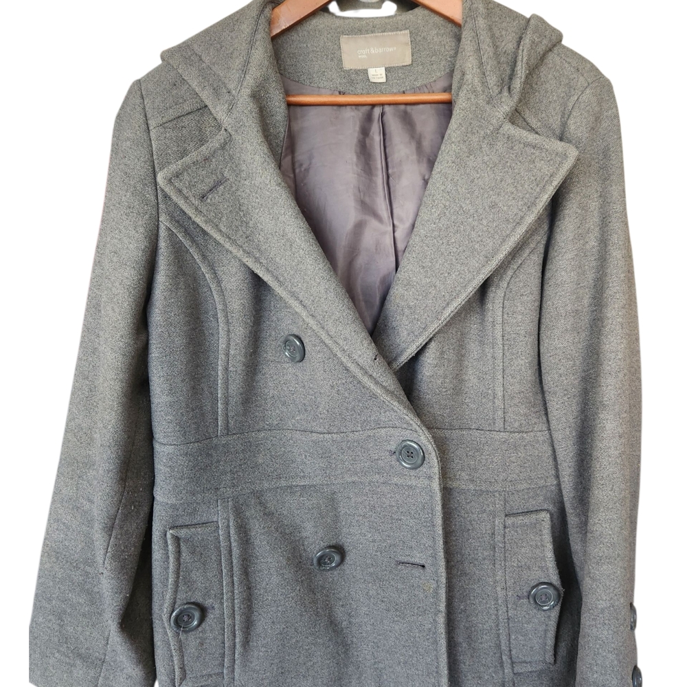 Croft & Barrow Charcoal Pea Coat